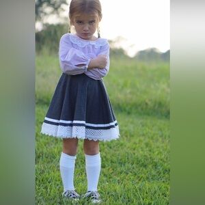 Well Dressed Wolf Mimi “Violet & Lace” Dress – Sizes 24M & 12M Available